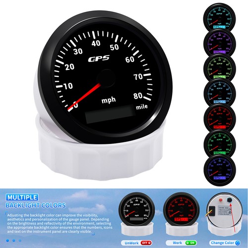 85mm gps speedometer odometer - 85mm,