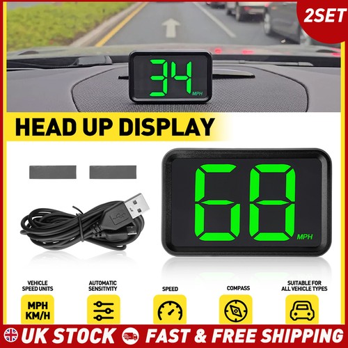 2pcs gps speedometer mph hud - 2pcs,