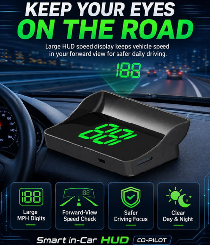Smart hud gps navigation - hud,