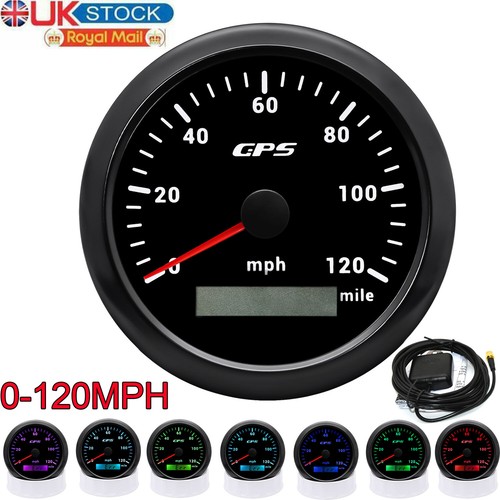 85mm black gps speedometer - 85mm,
