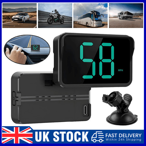 Gps digital hud - gps, mph/km