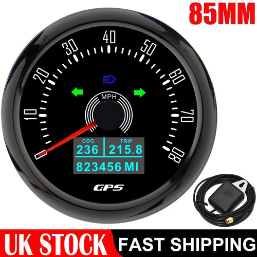 85mm black gps - 85mm, speedometer