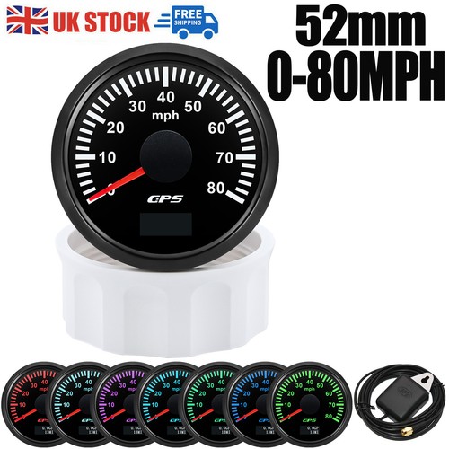 52mm gps speedometer 80mph - gps,