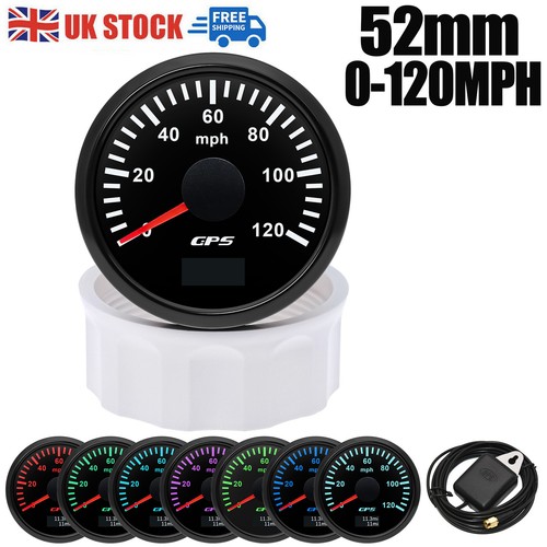 52mm black gps speedometer - 52mm,