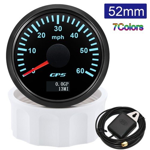 52mm black gps speedometer - 52mm,