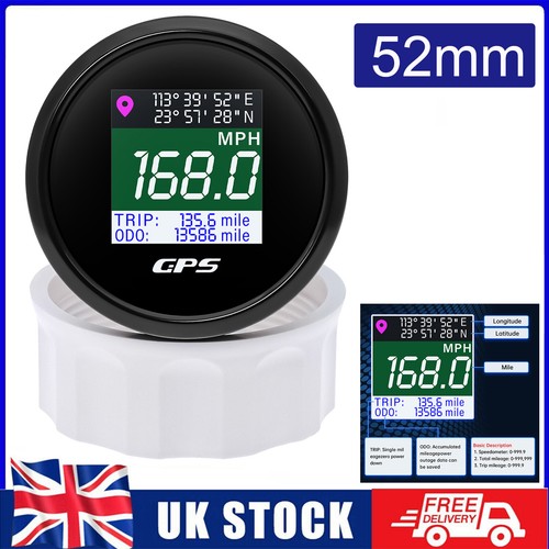 52mm digital gps - digital, speedometer